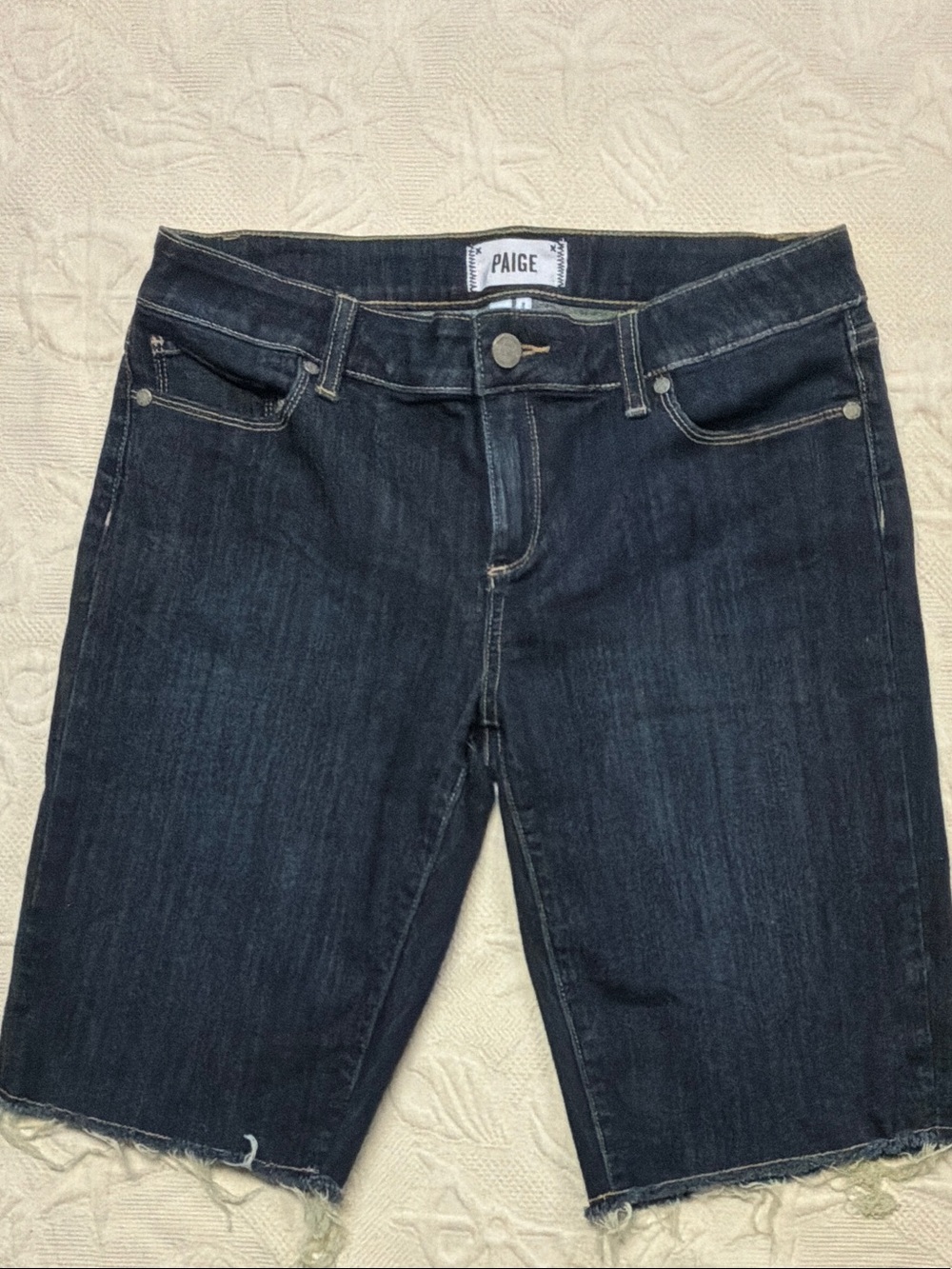 Paige knee length denim shorts 29